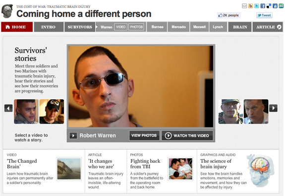 Coming home a different person