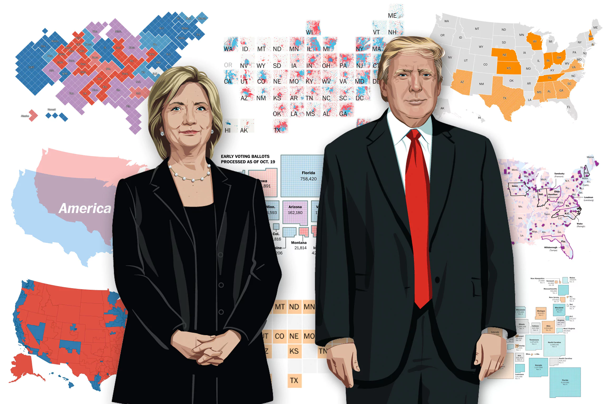 2016 election graphics